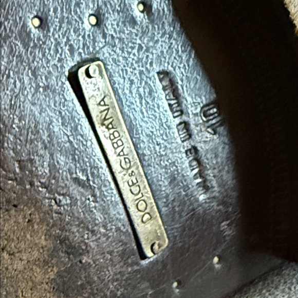 Dolce & Gabbana men’s Sz 11 (US: UK 10) Burgundy Leather Boots - Picture 6 of 6